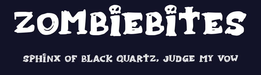 Zombiebites — Display Font — thumbnail 2