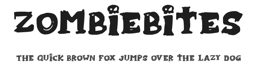 Zombiebites — Display Font
