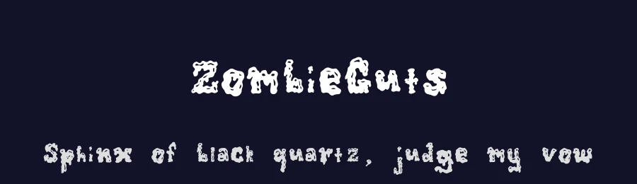 ZombieGuts — Display Font — thumbnail 2
