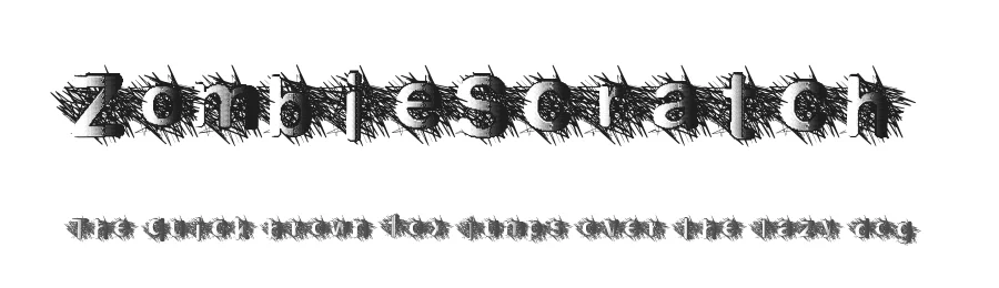 ZombieScratch by Xerographer Fonts Max Infeld — Display Font