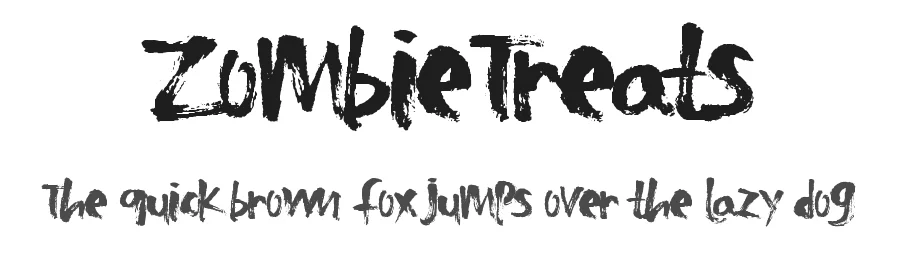 ZombieTreats by Xerographer Fonts Max Infeld — Display Font