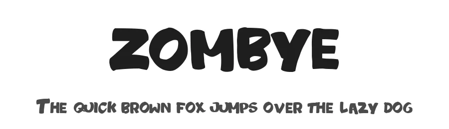 ZOMBYE by Askar Fadhilah — Display Font