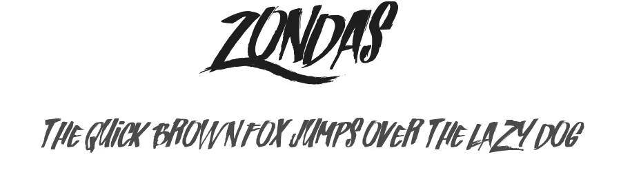 Zondas — Display Font