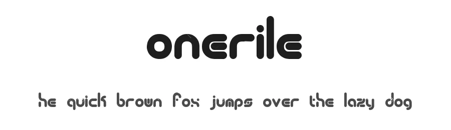 Zonerile — Display Font