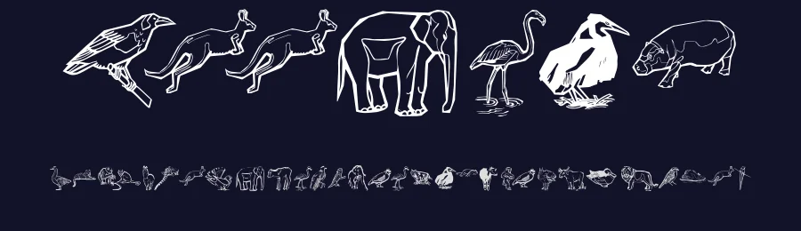 Zoobats — Display Font — thumbnail 2