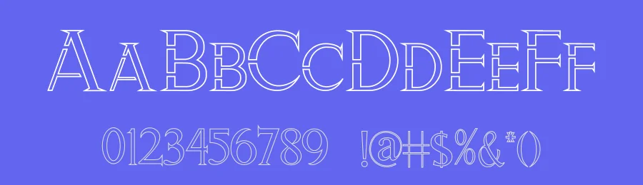 ZORGEOUS INLINE — Display Font — thumbnail 3