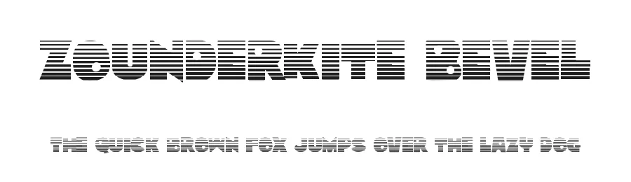 Zounderkite Bevel by Daniel Zadorozny — Display Font