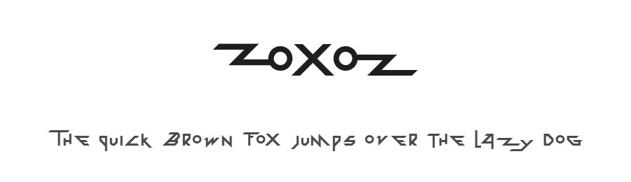 Zoxoz by imagex — Display Font