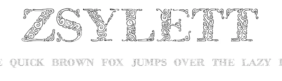 Zsylett — Display Font