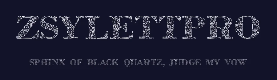 ZsylettPro — Display Font — thumbnail 2