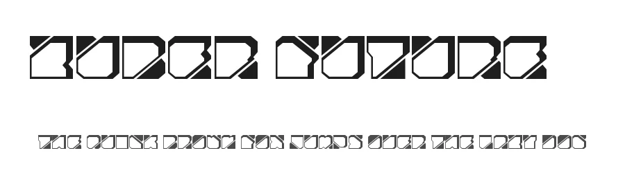 Zuber future1 by Carlos Matteoli — Display Font