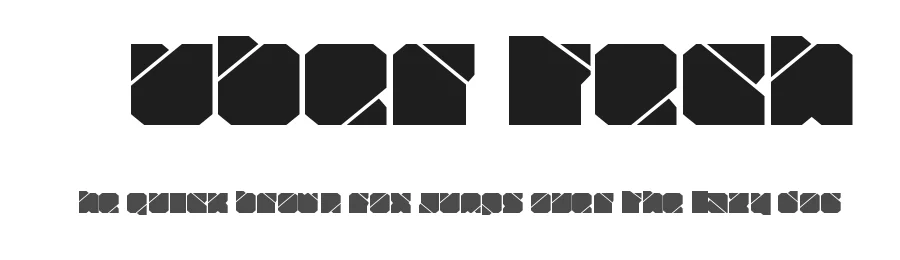 Zuber tech by Carlos Daniel Matteoli — Display Font