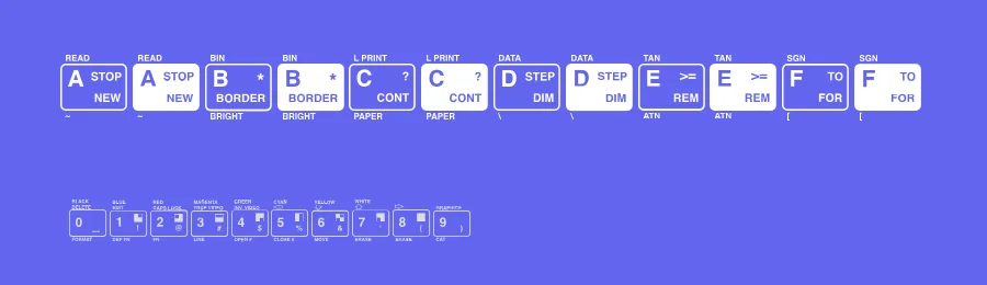ZX Spectrum Keyboard Solid — Display Font — thumbnail 3