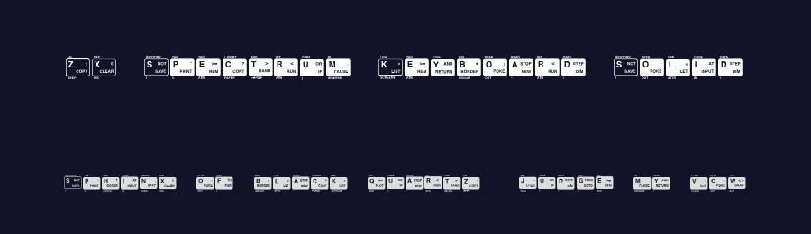 ZX Spectrum Keyboard Solid — Display Font — thumbnail 2