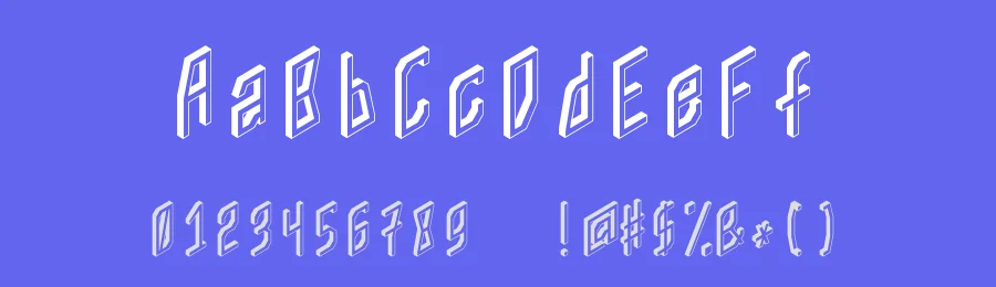 ZX80 — Display Font — thumbnail 3