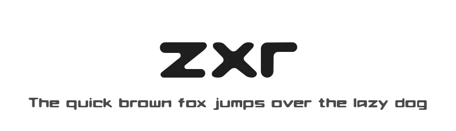 zxr — Display Font