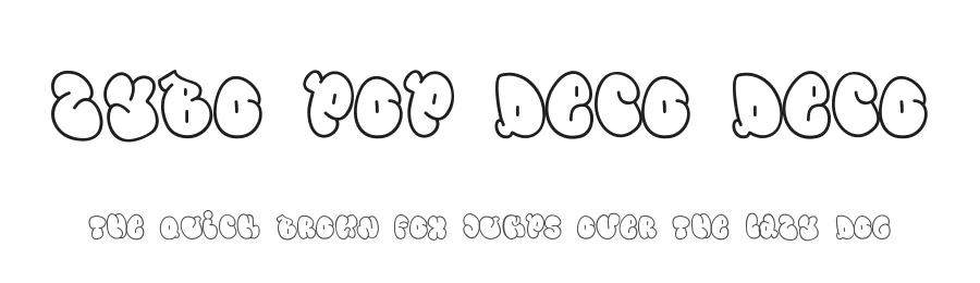 Zybo Pop Deco Deco by Muhammad Panji Ramdhani — Display Font