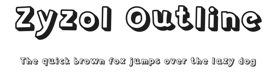 Zyzol Outline by Szymon Furjan — Display Font