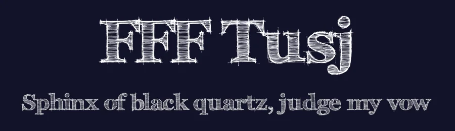 FFF Tusj by Magnus Cederholm — Decorative Font — thumbnail 2