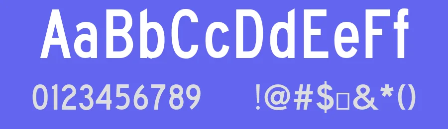 FHWA Series C 2020 by PublicDomainHighwayFonts — Sans Serif Font — thumbnail 3