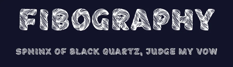 Fibography by Måns Grebäck — Decorative Font — thumbnail 2