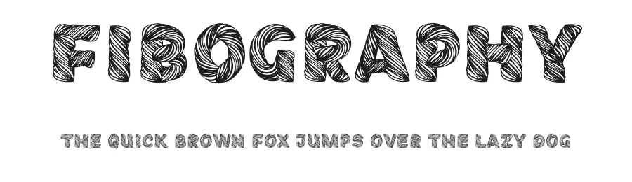 Fibography by MΓ₯ns GrebΓ€ck β Decorative Font
