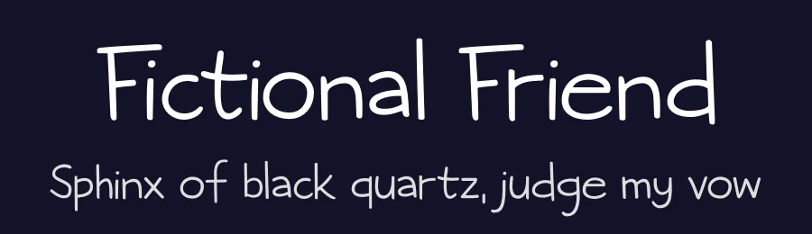 Fictional Friend by Hanoded — Script Handwritten Font — thumbnail 2