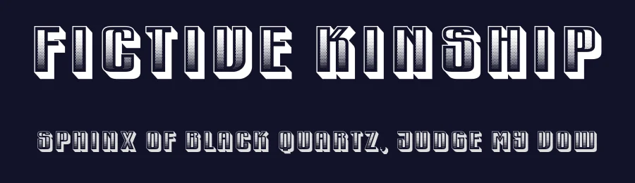 Fictive Kinship by Vladimir Nikolic — Decorative Font — thumbnail 2