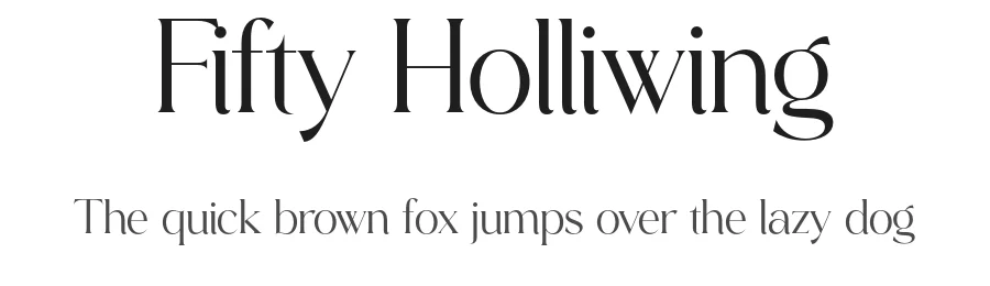 Fifty Holliwing