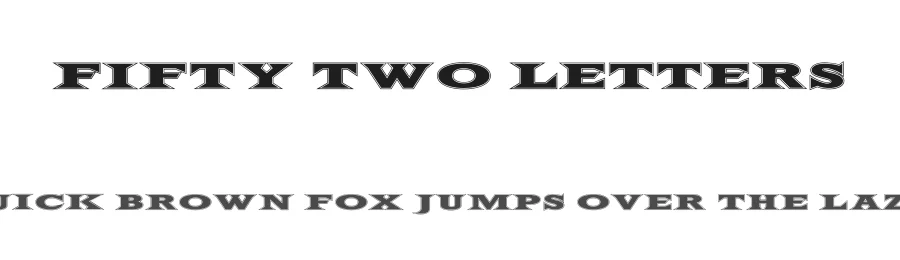 Fifty Two Letters