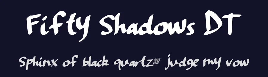 Fifty Shadows DT by Xerographer Fonts — Script Handwritten Font — thumbnail 2