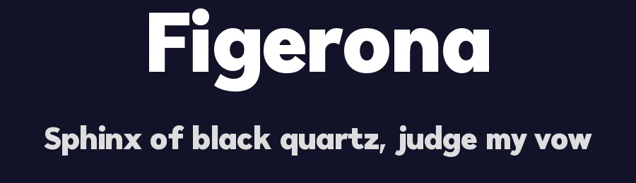 Figerona by Faqih Fawaji — Sans Serif Font — thumbnail 2