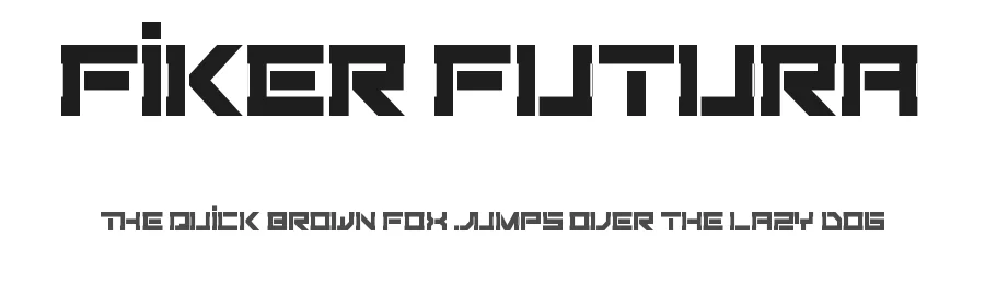 Fiker Futura by Qbotype Fonts — Display Font