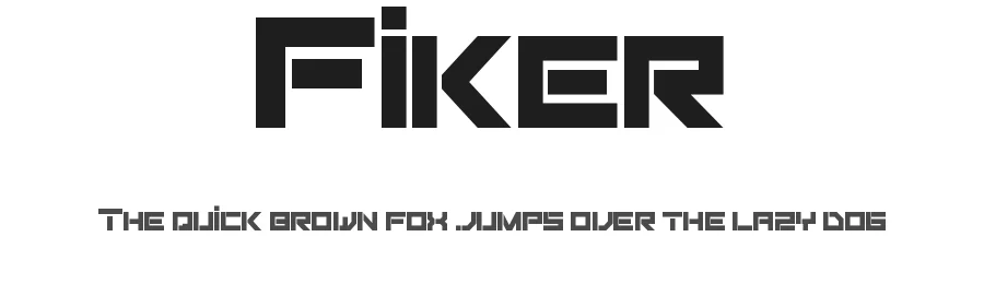 Fiker by Qbotype Fonts — Display Font