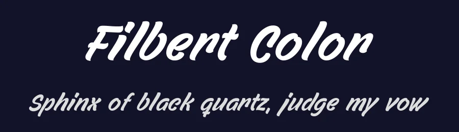 Filbert Color by Måns Grebäck — Script Handwritten Font — thumbnail 2