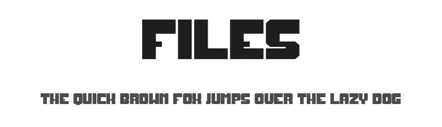Files