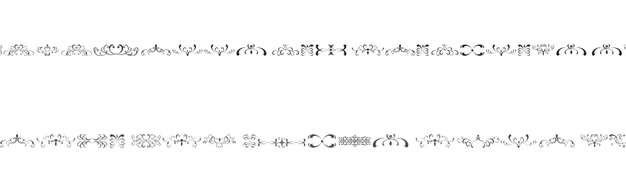 Filigrees and Ornaments ST by Southype — Dingbats Font