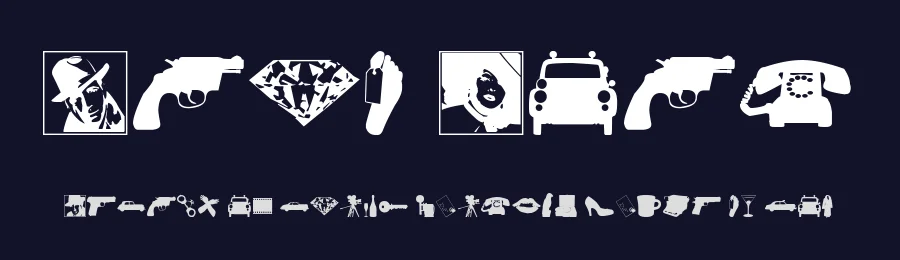 Film Noir by Glyphcraft — Dingbats Font — thumbnail 2