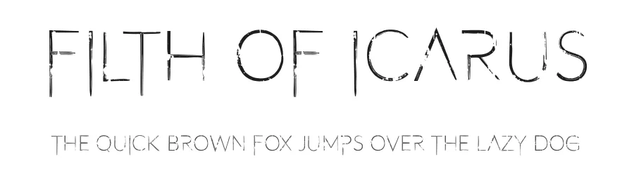 Filth of Icarus by Fontmonger — Decorative Font