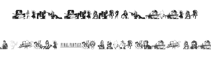 Final Fantasy Elements by xstreamed.tv — Dingbats Font