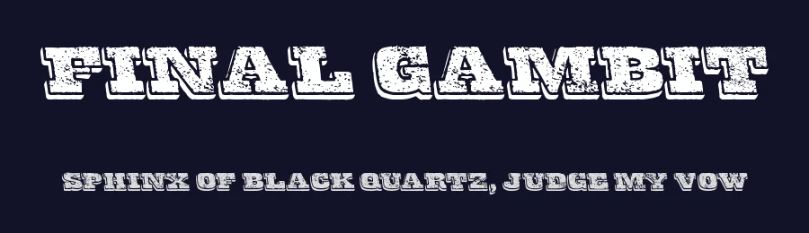Final Gambit by Chequered Ink — Decorative Font — thumbnail 2