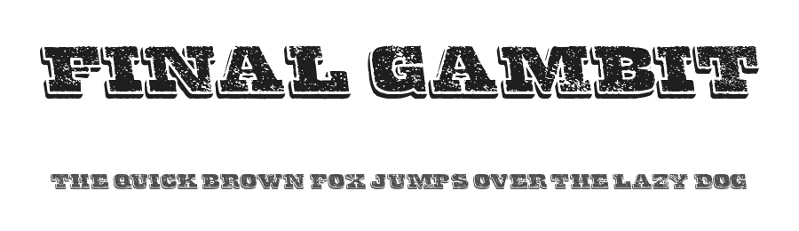 Final Gambit by Chequered Ink — Decorative Font