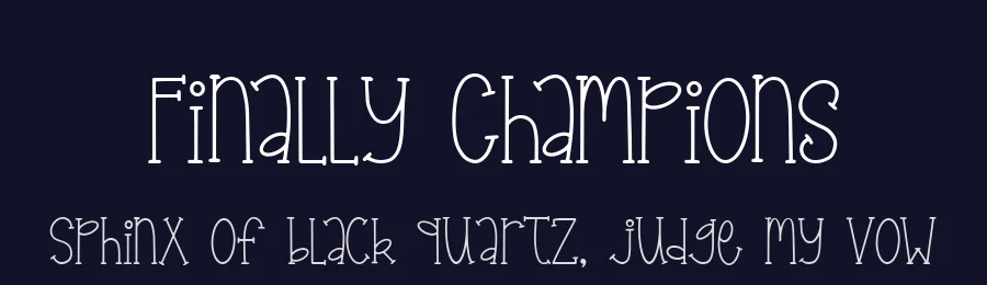 Finally Champions by Salt & Pepper Designs — Decorative Font — thumbnail 2