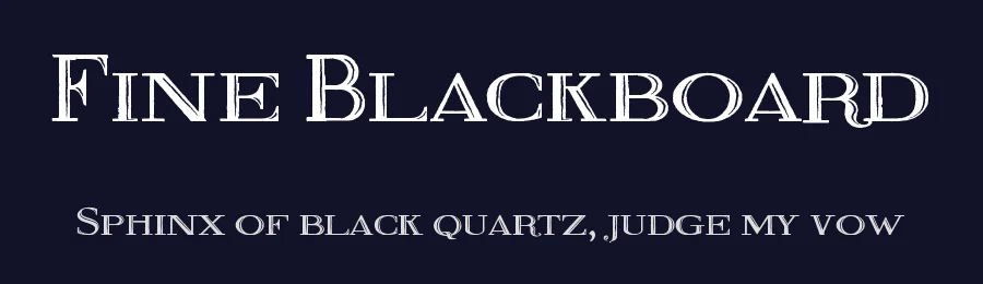 Fine Blackboard by Galdino Otten Fonts — Decorative Font — thumbnail 2
