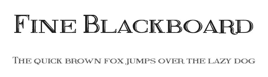 Fine Blackboard by Galdino Otten Fonts — Decorative Font
