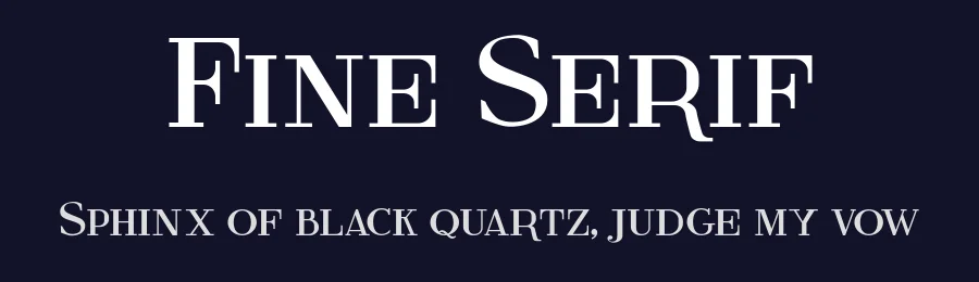 Fine Serif by Galdino Otten Fonts — Serif Font — thumbnail 2