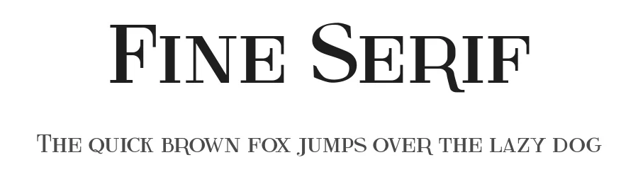 Fine Serif