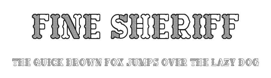 Fine Sheriff by Woodcutter — Decorative Font