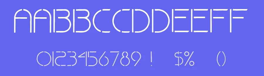 Fine Stencil by BC — Decorative Font — thumbnail 3