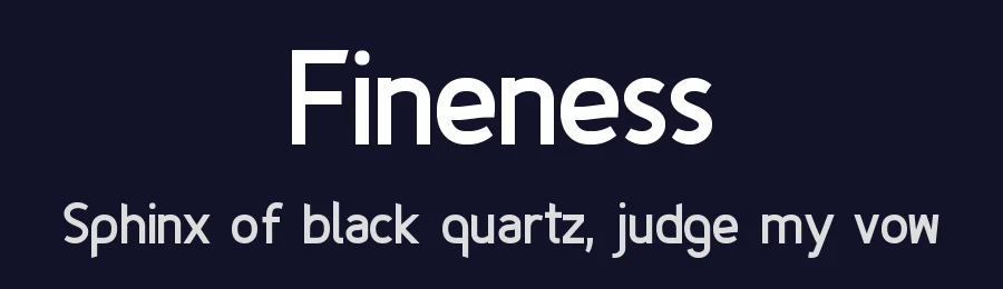 Fineness by Asley Cruz — Sans Serif Font — thumbnail 2